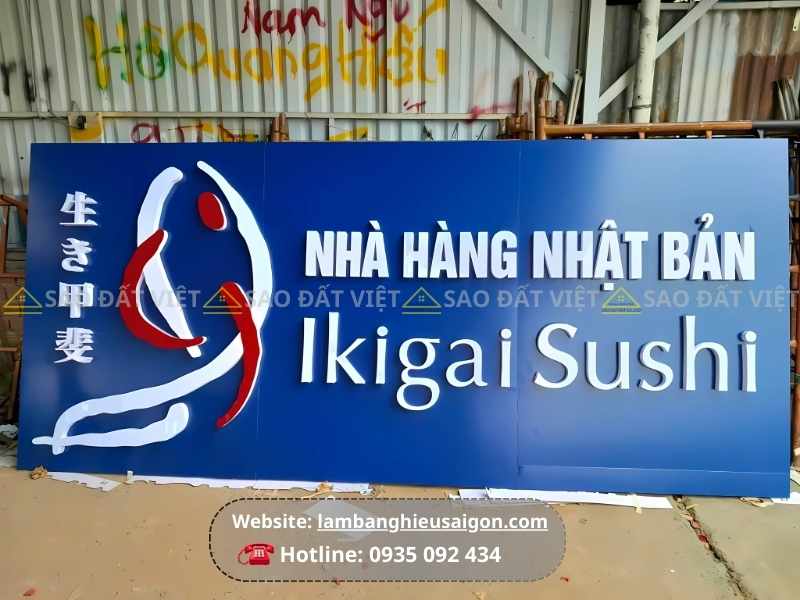 Bảng hiệu alu chữ nổi