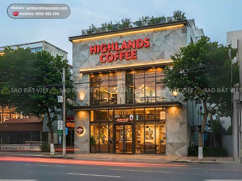 Biển quảng cáo chữ nổi quán cafe