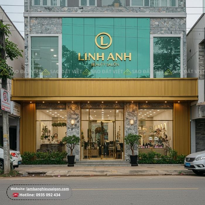 Biển quảng cáo tôn sóng thẩm mỹ viện bắt mắt
