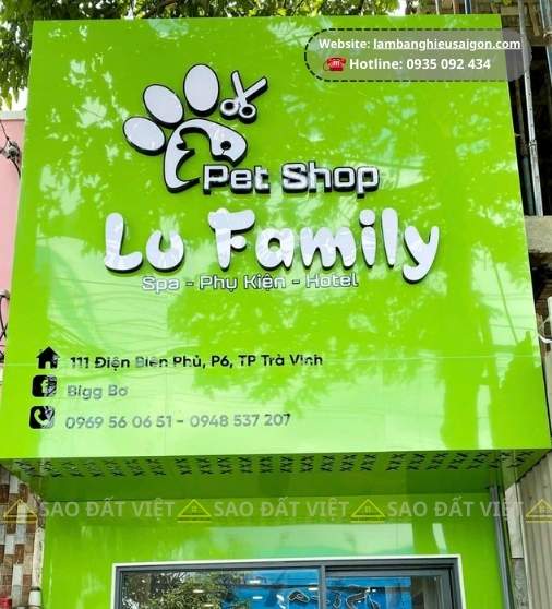 Bảng hiệu cửa hàng thú cưng