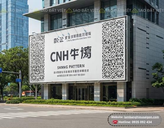 Làm Biển Quảng Cáo Hoa Văn Công Ty Sang Trọng - Đẳng Cấp