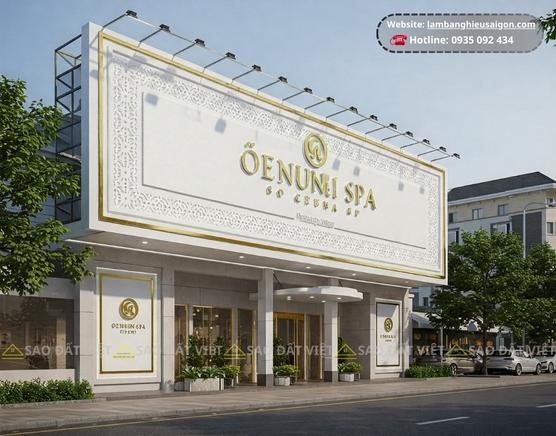 Làm Biển Quảng Cáo Hoa Văn Spa Sang Trọng - Ấn Tượng
