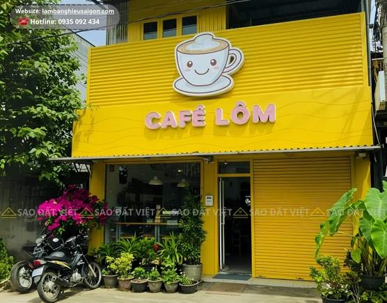 Làm Biển Quảng Cáo Tôn Sóng Cafe Hút Khách Hàng - Giá Bình Dân