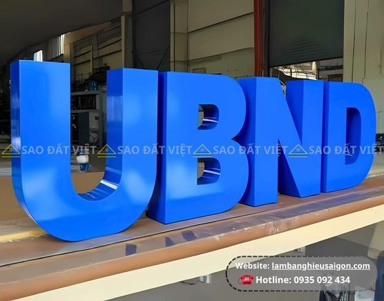 Chữ Nổi Inox Sơn Hấp Nhiệt