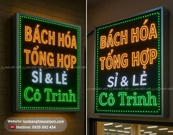 Hộp Đèn Alu LED Nhấp Nháy