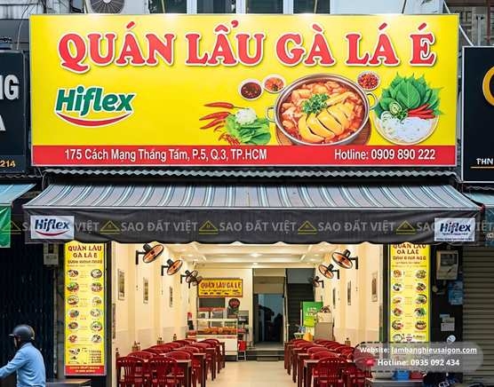 Thi Công Bảng Hiệu Bạt Hiflex Giá Rẻ - Mẫu Thiết Kế Đẹp